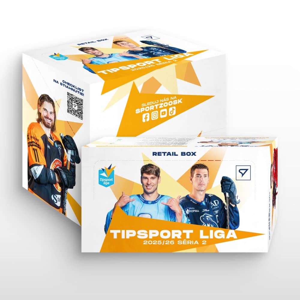 Retail box - hokejové kartičky SportZoo Tipsport liga 2025/26 - 2. séria